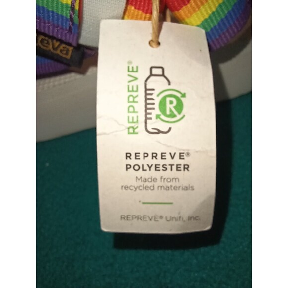 NWT Teva Midform Universal PRIDE Rainbow White Sandals Womens Size 9 - Picture 5 of 6